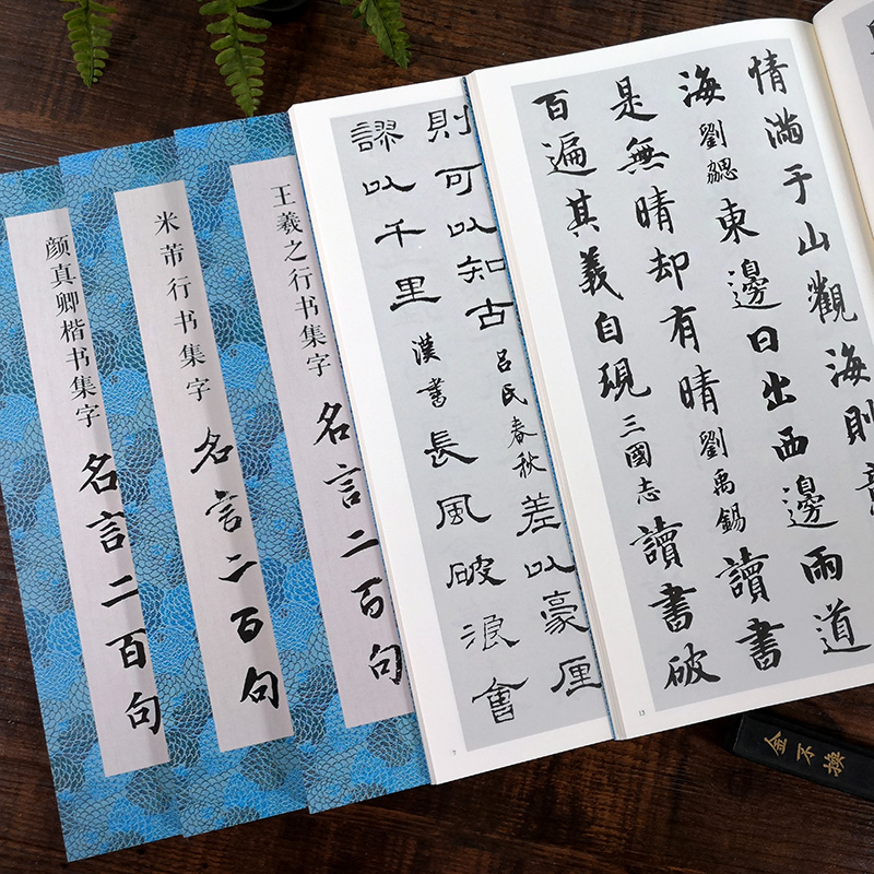 集字名言二百句全套5册颜真卿楷书 王羲之行书 米芾行书 智永千字文 经典碑帖隶书精选警言古诗词 摘要书评试读 京东图书