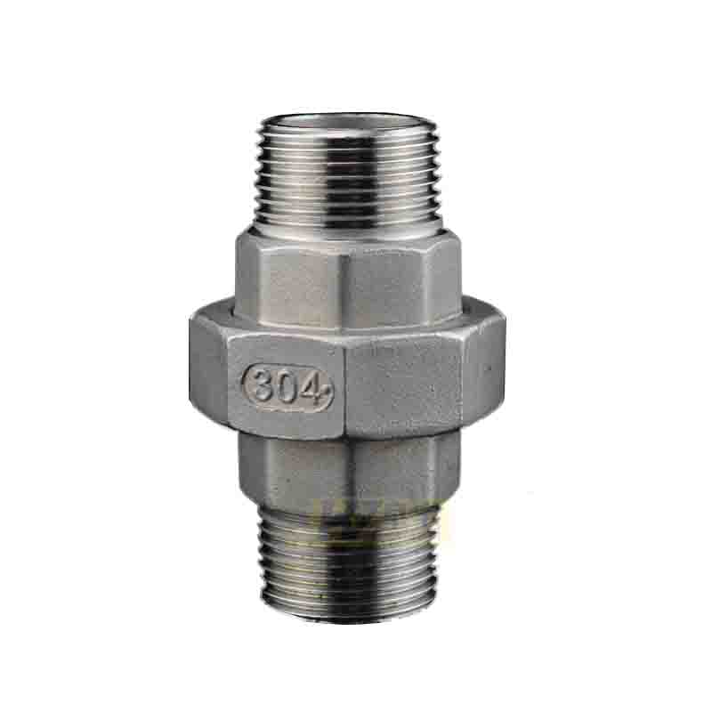 不锈钢双外丝活接304外螺纹油任活接头dn4015寸