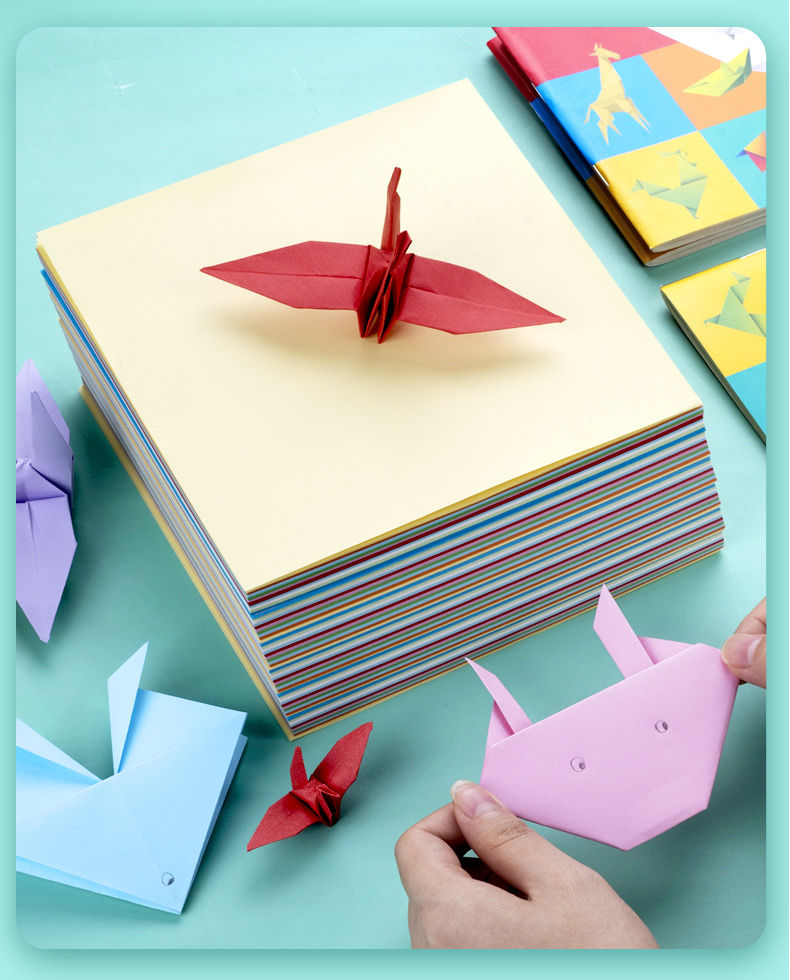 折纸手工纸幼儿园美术课a4大号复印彩纸软卡纸儿童手工diy千纸鹤折纸