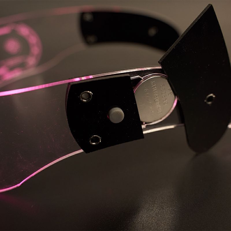 高档赛博朋克炫酷眼镜未来科幻led护目镜科技感发光墨镜女男旗舰官方