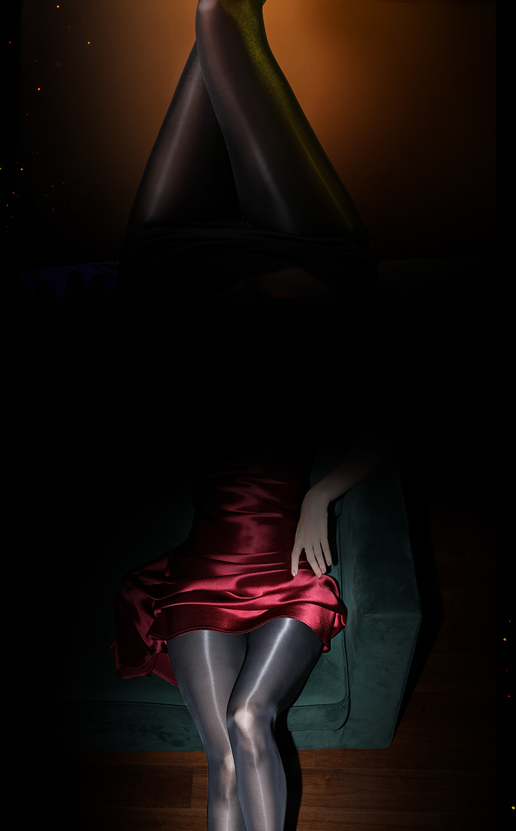 薄款免脱油亮丝袜油光光泽连裤袜紧身开裆绫觅春秋袜床上a湖蓝色珠光