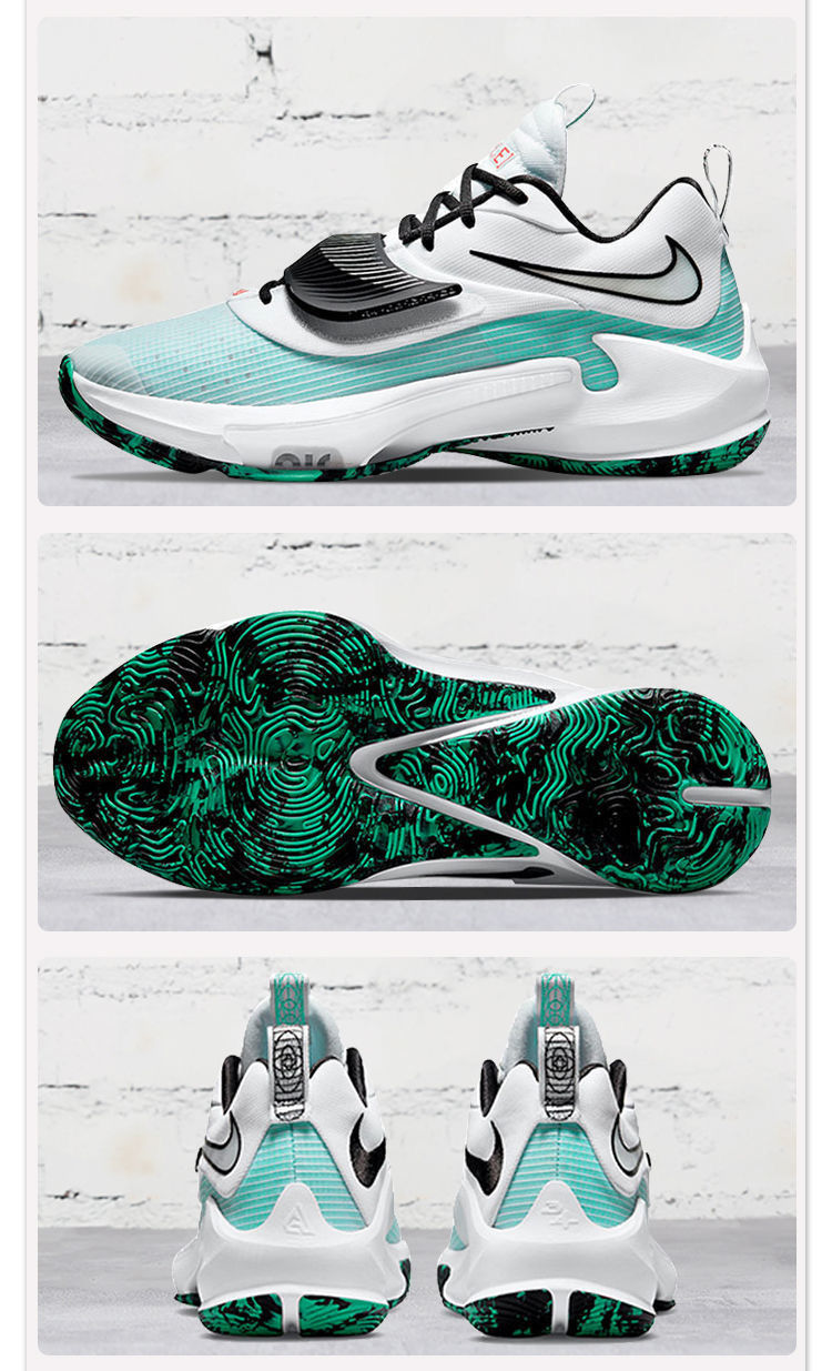 字母哥3篮球鞋黑紫橙色2白水泥气垫耐磨实战防滑男女运动鞋 字母哥3