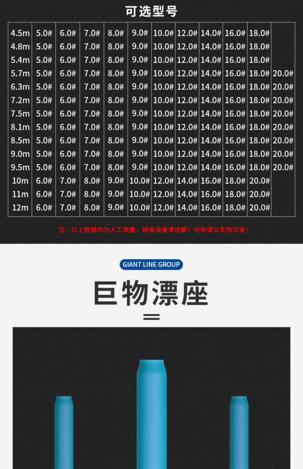 yue)日本进口大物主线组绑好成品巨物鱼线套装全套青鱼鲟鱼超柔软拉力