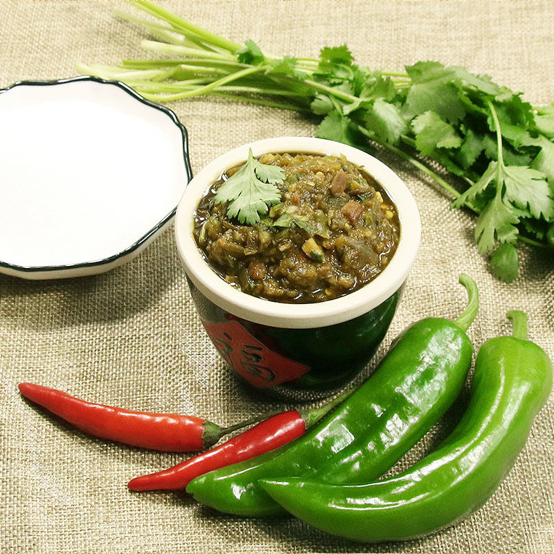 东北辣椒抹咸菜辣椒酱农家妹子手工制作龙息下饭菜 500克/两瓶共1000