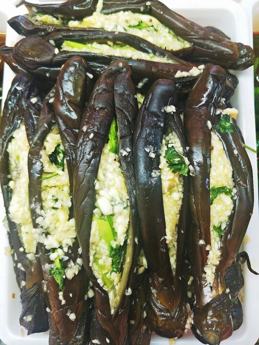 东北特产美食蒜茄子 下饭菜农户自制咸菜 500g/袋真空包装 四斤