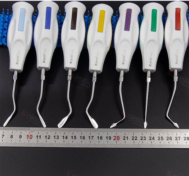 牙科微创牙挺子拔牙齿神器三角根尖弯分离刀工具口腔手术器械 4# 3mm