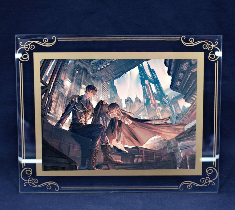 小蘑菇一十四洲周边水晶相框摆件立牌安折陆沨二次元