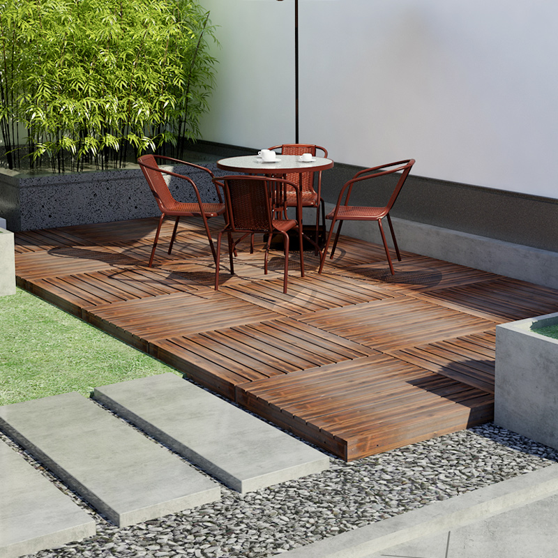 阳台腐木地板户外榻榻米庭院露台水地台室外家用平台地板903018台阶1