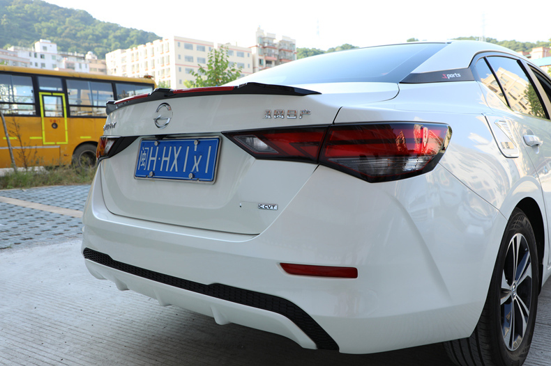 14代轩逸尾翼佳艺田适用2021款日产14代轩逸改装尾翼运动烤漆免打孔