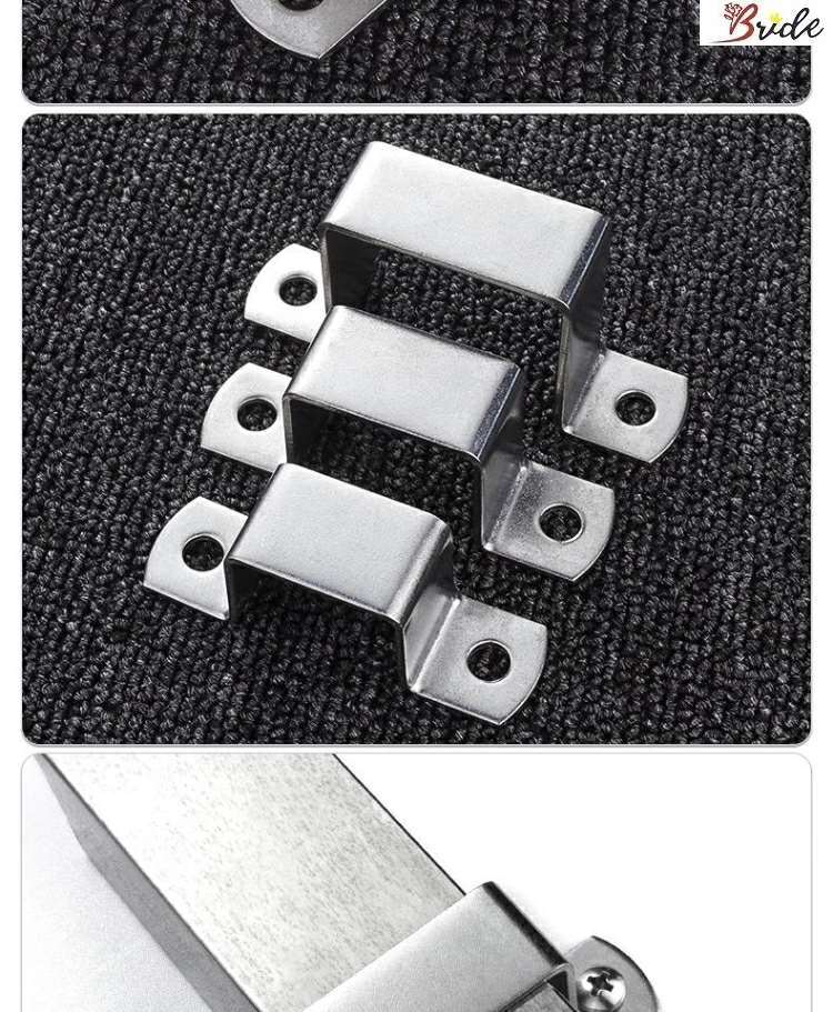 加厚方卡方形镀锌铁电线卡扣广告牌卡箍方管夹抱箍u型管卡骑马卡 25mm