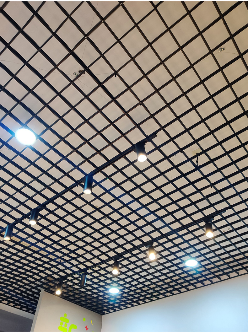 格栅吊顶材料自装快装网格棚装饰天花方格葡萄架塑料简易铁铝格栅铁高