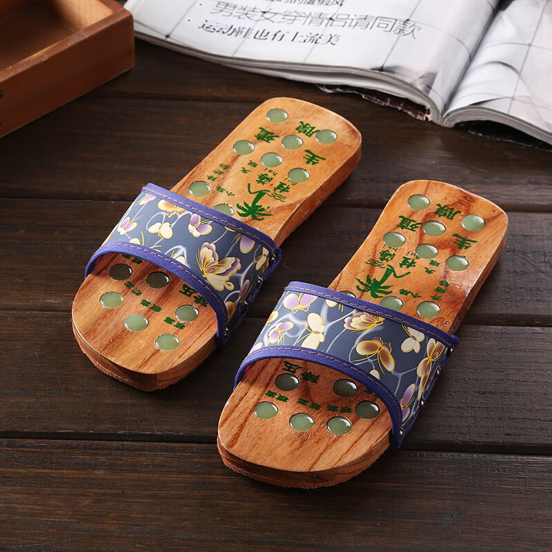 木屐拖鞋男木拖鞋木鞋日式烧桐木屐 高跟一字拖字拖 女士凉拖鞋脚木