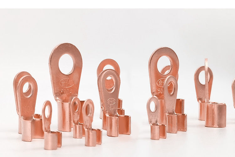 纯紫铜ot开口鼻国标铜鼻子铜线耳铜接线端子开口铜鼻铜接头加厚qd10a