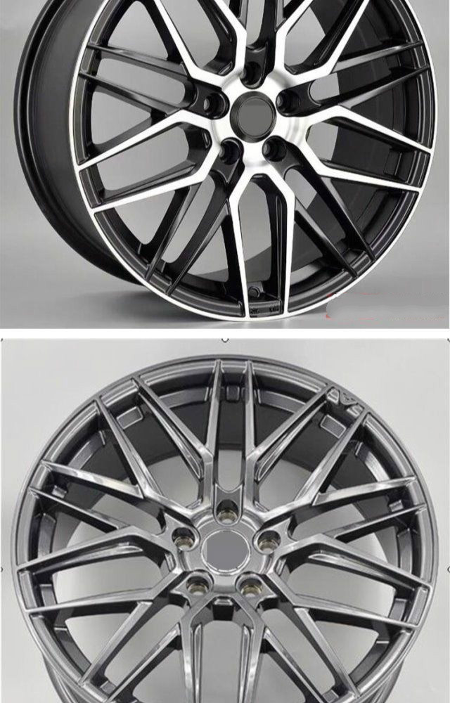 适配腾思域雅阁cc奔驰17/18/19寸轮毂 g款枪灰全涂 18x9j