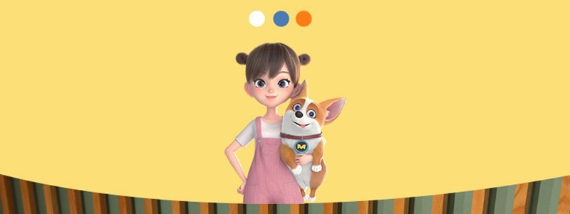 飞狗moco公仔毛绒玩具玩偶女孩睡觉抱枕雅米宠物小狗玩具 飞狗moco