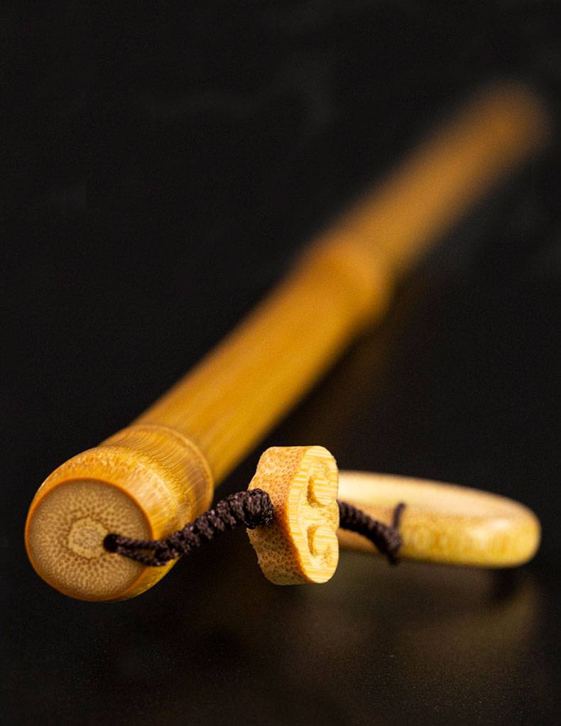 实心竹把件高密度竹杖竹子手把件戒尺家用戒尺教师文玩玉竹竹棍直径约