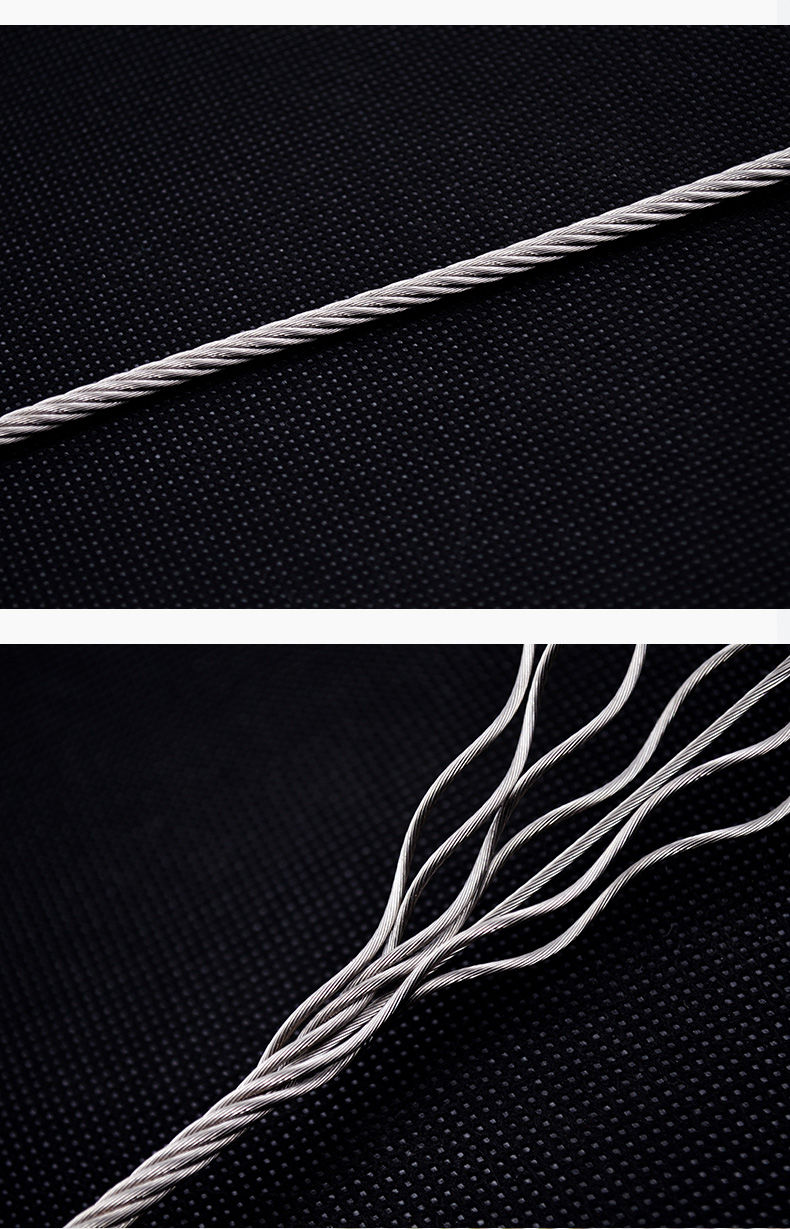 304不锈钢钢丝绳吊绳晾衣钢丝绳超软细养殖水泵电动葫芦绳子34mm20