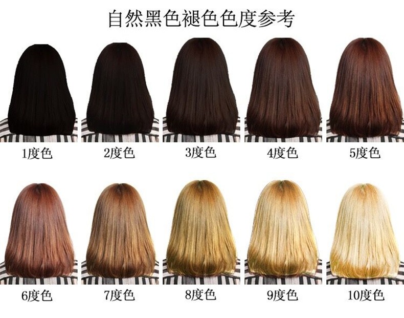 bonyhair麦丹露染发剂膏植物漂发剂一洗彩染染头发闷青色黑茶色纯黑色