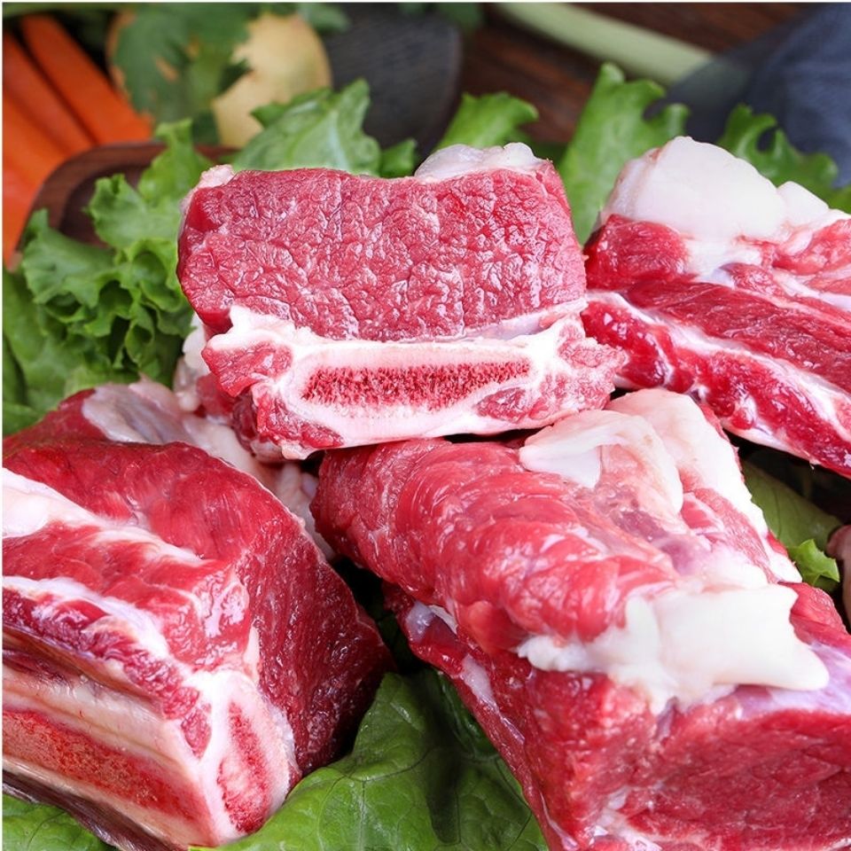 顺丰新鲜牛排骨黄牛牛肋排牛仔骨八斤装分两块