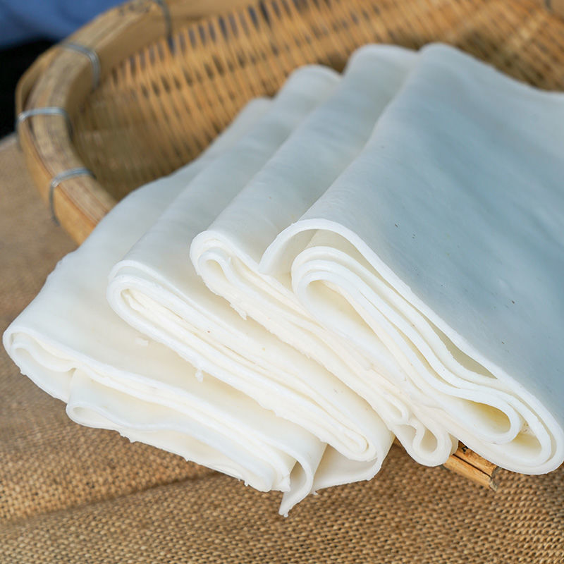 500g云南鲜饵丝饵块粑粑耳丝烧耳块米线蒸煮方便宽饵丝真空装腾冲特产