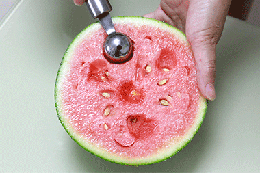 不锈钢西瓜挖球器挖火龙果球勺子水果挖球哈密瓜分割拼盘工具c 全钢挖