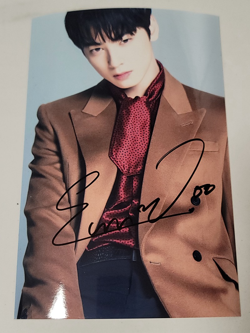 2021年1月新款 astro 车银优 亲笔签名 6寸照片 12寸签名海报 b 6寸