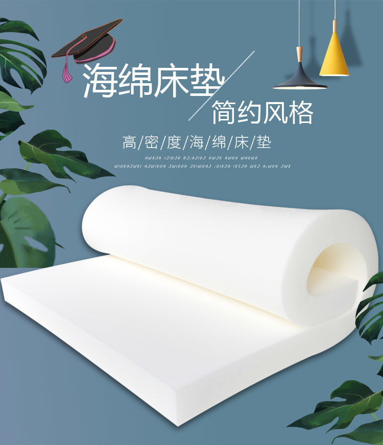 宿舍单双人床垫炕垫飘窗垫沙发垫定做3厘米厚加硬海绵无布套150190cm
