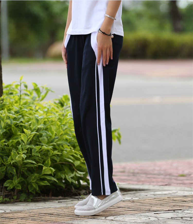 岁岁靓深圳校服深圳校服裤小学初中学生学院风高中直筒校裤棉质通用