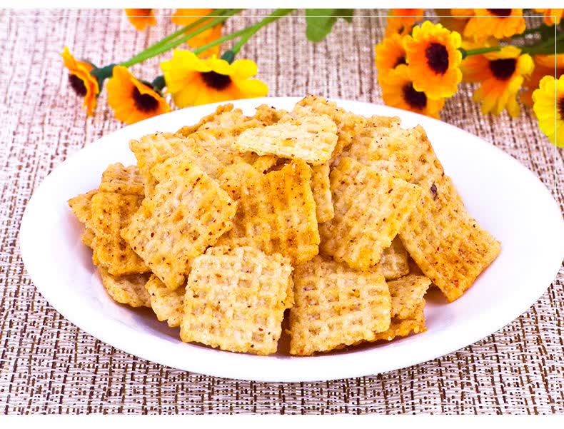 太阳牌小米锅巴麻辣豆香锅巴零食6种口味50g*12袋膨化食品零食 小米