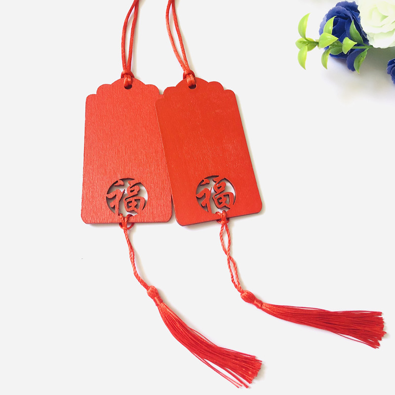 50张木质吊牌 手写空白祈福牌景区许愿牌装饰心愿挂牌木板 5.