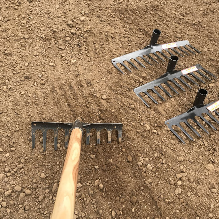 三木园艺 钉耙农具九齿猪八戒小农用大号耙子松土搂草扒草多功能钢扒