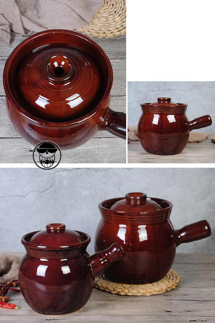 侯小厨单把土砂锅瓦罐炖锅汤煲炖煲陶瓷单柄汤粥煲米线锅瓦罐煲汤中药