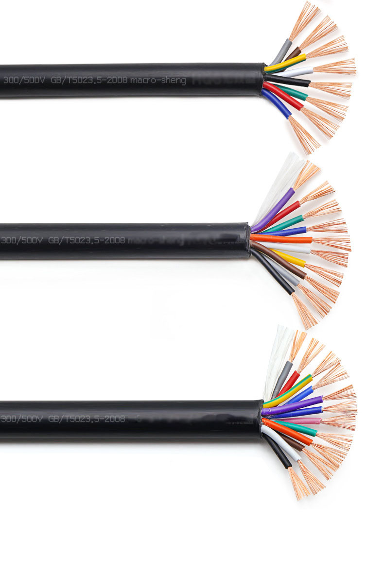 国标rvv设备电源线 三相线 4芯3 1 5芯3 2 铜芯电线 软电缆 4芯3x2.