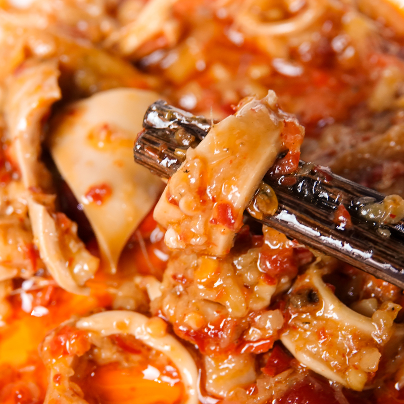 云舵 云南网红麻辣爽口小吃油呛油淋心管农家自制私房菜下饭菜 房菜下