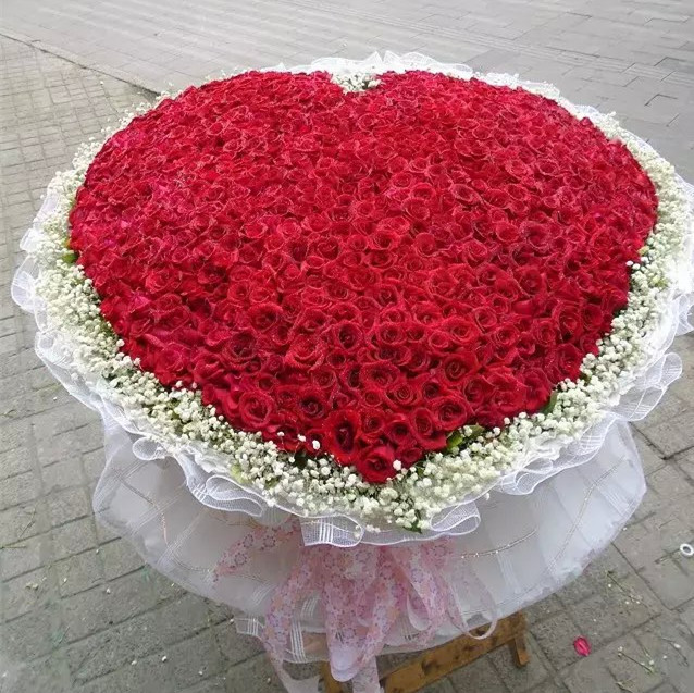 999朵红玫瑰花束鲜花 同城配送生日求婚告白礼物送女友老婆北京深圳