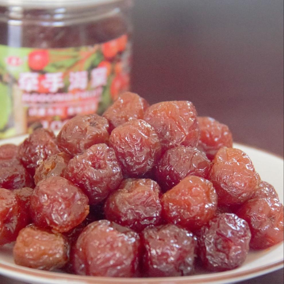 新品海棠果酸甜海棠果脯蜜饯小吃袋装零食无核水果干北京特产罐装200g