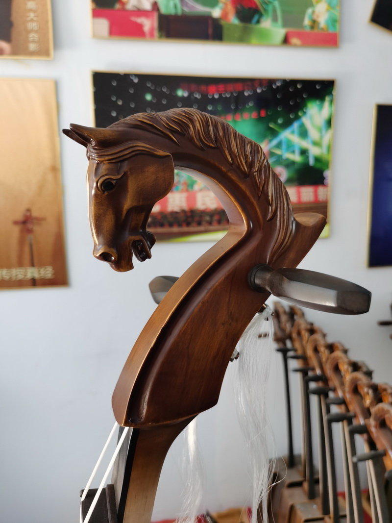 新款 马头琴龙头 舞台演出 录音级 初级教程视频 大弯脖浮雕琴箱 琴盒