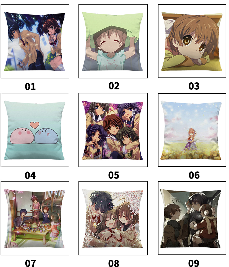 clannad周边团子大家族抱枕古河渚动漫二次元定制抱枕套枕头key社周边