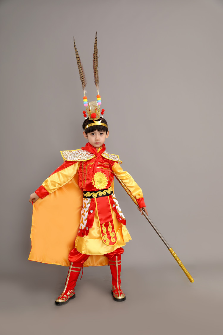 孙悟空服装孙悟空儿童服装齐天大圣套装成人扮演西游记衣服演出服美