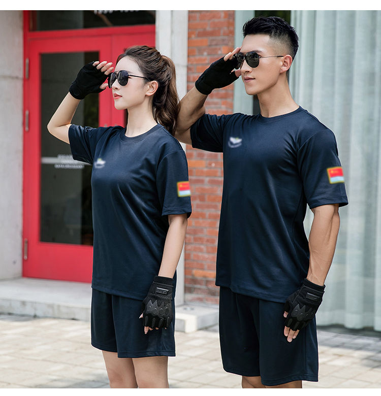 际华体能服空飞行员男速干t恤男女户外体能服tn体能服夏季训练服透气