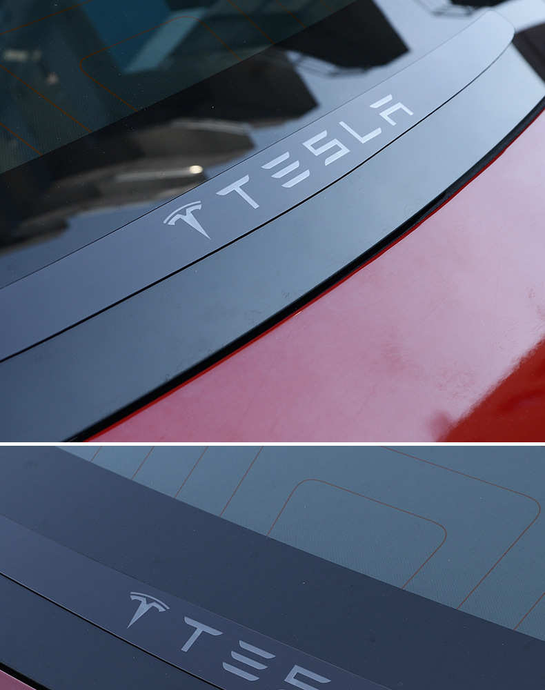 抖音网红推荐适用于tesla特斯拉model3高位刹车灯装饰贴改装配件