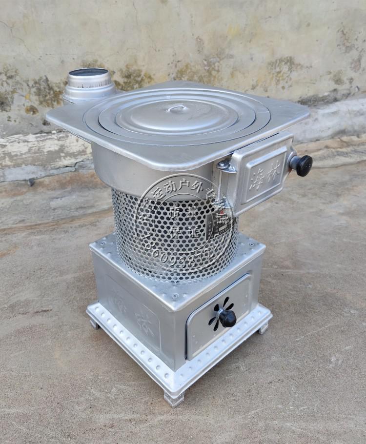 现货速发取暖炉柴火灶气化炉家用农村室内无烟烧柴煤两用炉子节能烤火