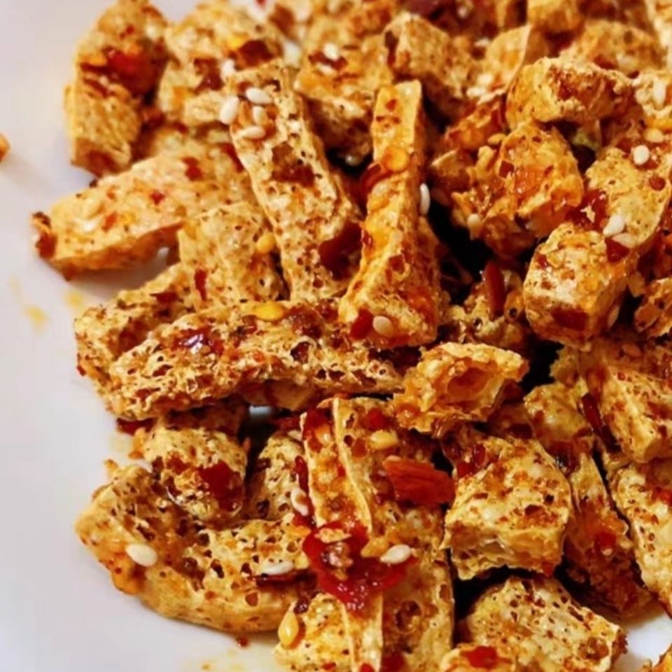 四川中国大陆叙永特产豆腐干 五香麻辣豆干辣条美食小吃脆款 甜辣味2