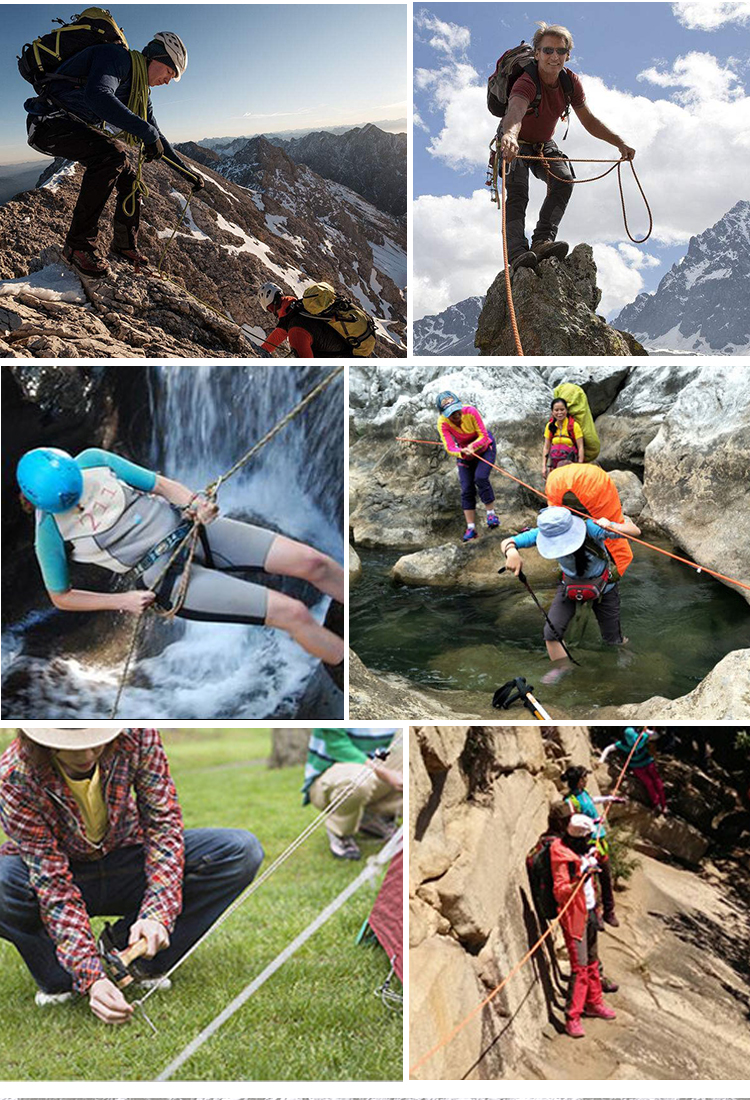 静力绳户外登山绳降绳静力绳消防绳逃生绳便携救援高空作业安全绳耐磨