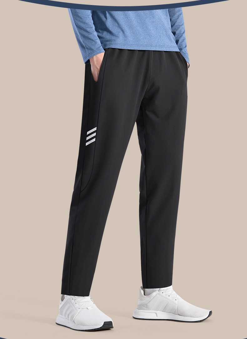 迪卡灰色侬足球运动裤中考体育考试专用男士跑步裤春季速干长裤健身房