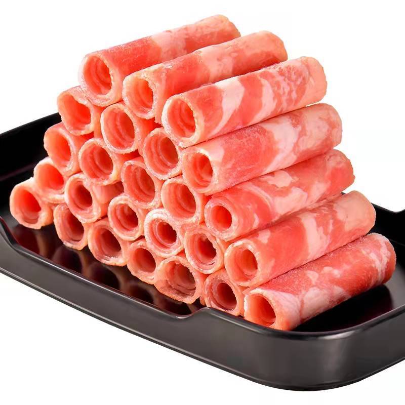肥牛卷批发内蒙古羊肉卷整箱商用冷冻原切火锅店正宗混合清真精品羊肉