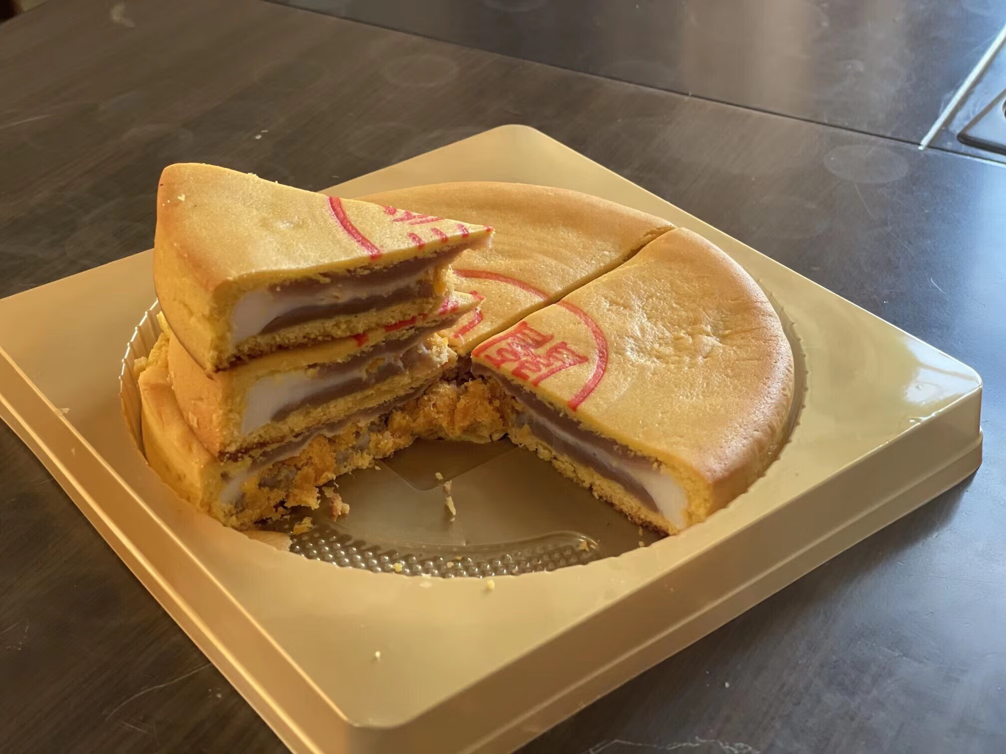 顺丰漳州东山关帝大饼手工中秋月饼麻薯肉松馅奶香闽南特产500g 关帝