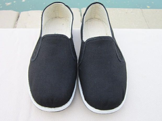 候七爷千层底黑布鞋男鞋传统松紧口老北京游击队新四军八路军儿童演出