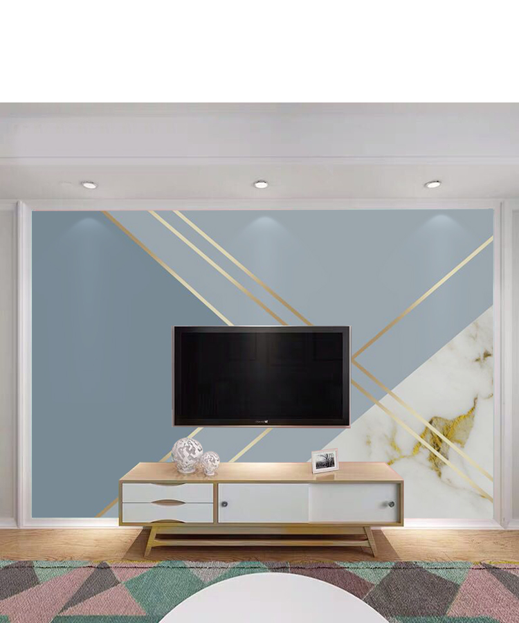 壁布客厅沙发背景墙影视墙布北欧8d定制壁画 3d进口无缝丝绸布【图片