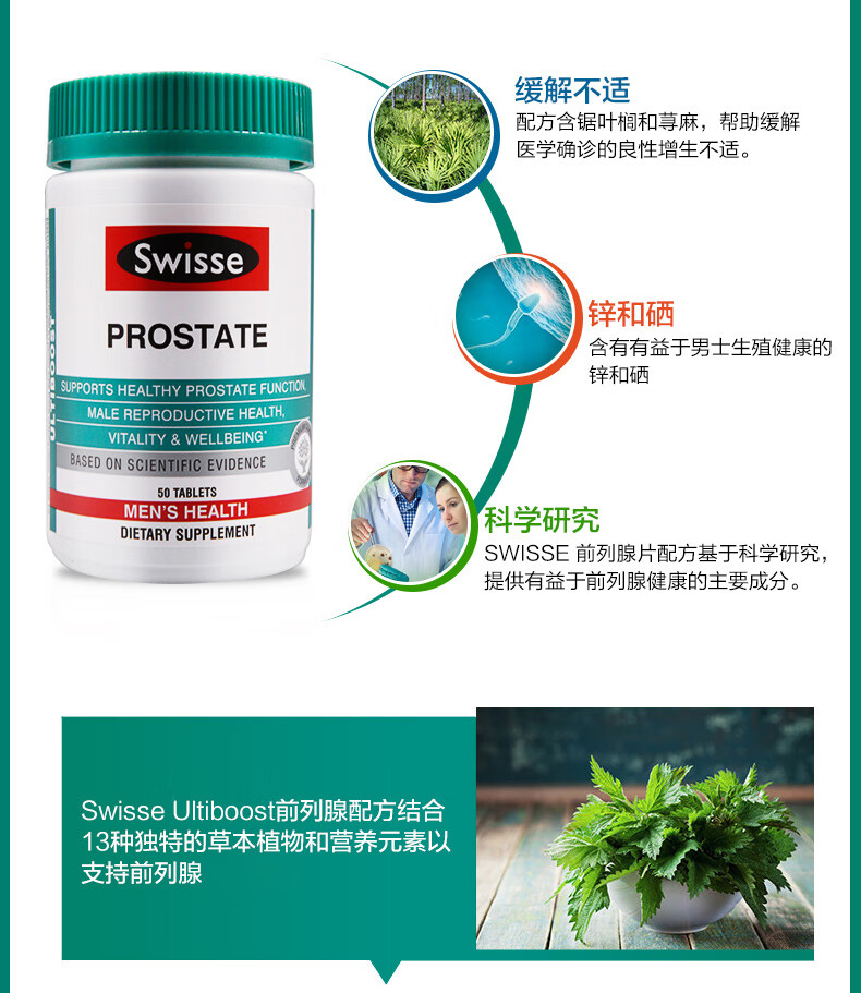 swisse番茄红素进口锯棕榈澳洲蕃茄红素片改善男士前列康保健品备孕男